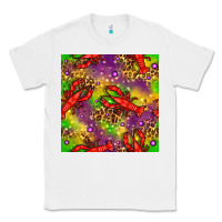 White Mardi Gras Lobster Seamless Pattern Classic Tee - BundleAndBundleShop