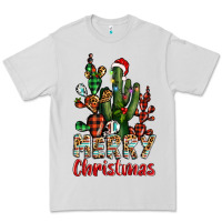 Dove Grey merry christmas cactus western Premium Tee - BarkalooDesign
