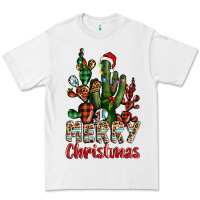 White merry christmas cactus western Premium Tee - BarkalooDesign