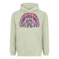 Matcha Easter bunny rainbow Heavyweight Hoodie - OliviaCreatesArt