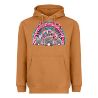 Meerkat Easter bunny rainbow Heavyweight Hoodie - OliviaCreatesArt