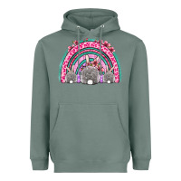 Sage Easter bunny rainbow Heavyweight Hoodie - OliviaCreatesArt