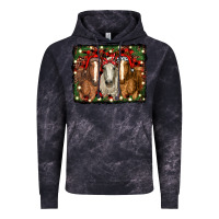 Cloud Black Christmas horses Vintage Hoodie - RanaPortraitStore