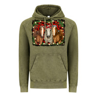 Vintage Olive Christmas horses Vintage Hoodie - RanaPortraitStore