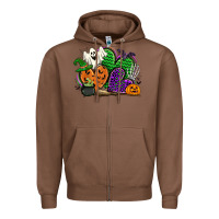 Chestnut halloween heart Zipper Hoodie - CowGirlArtShop