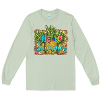 Matcha hello summer pineapple Long Sleeve Tee - BarkalooDesign