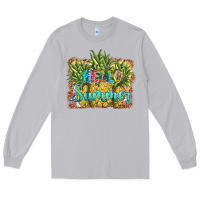 Moon Dust hello summer pineapple Long Sleeve Tee - BarkalooDesign