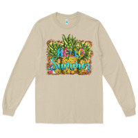 Mushroom hello summer pineapple Long Sleeve Tee - BarkalooDesign