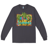 Smoke hello summer pineapple Long Sleeve Tee - BarkalooDesign