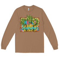 Toasted Coconut hello summer pineapple Long Sleeve Tee - BarkalooDesign