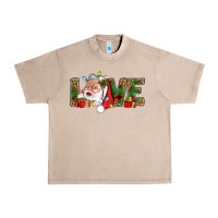 French Oak Love And Santa With Gift Boxes Urban Heavy Tee - BundleAndBundleShop