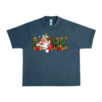 Midnight Navy Love And Santa With Gift Boxes Urban Heavy Tee - BundleAndBundleShop
