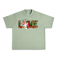 Oil Green Love And Santa With Gift Boxes Urban Heavy Tee - BundleAndBundleShop