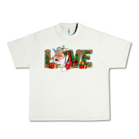 Pistachio Love And Santa With Gift Boxes Urban Heavy Tee - BundleAndBundleShop