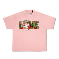 Salmon Love And Santa With Gift Boxes Urban Heavy Tee - BundleAndBundleShop