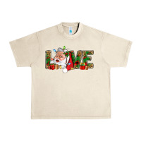 Sandshell Love And Santa With Gift Boxes Urban Heavy Tee - BundleAndBundleShop