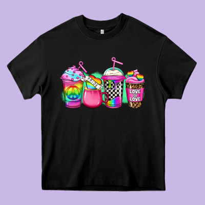 Lgbtq Coffee Heavy Core Tee Designed By Jasminsmagicworld