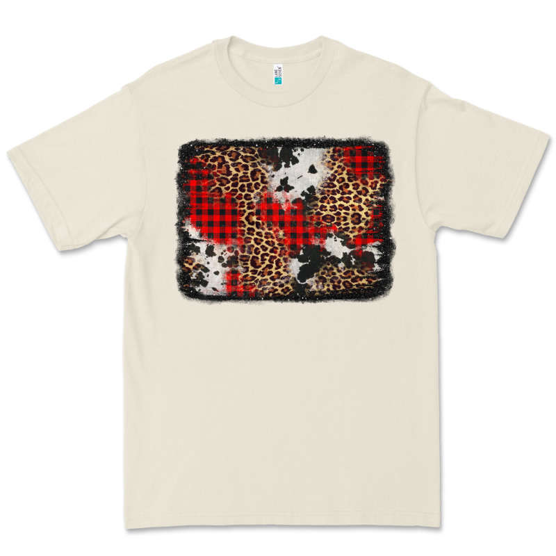 Distressed Cowhide Leopard Christmas Background Premium Tee by Jasminsmagicworld | Teevron