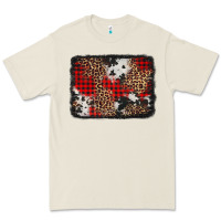 Bone distressed cowhide leopard christmas background Premium Tee - Jasminsmagicworld