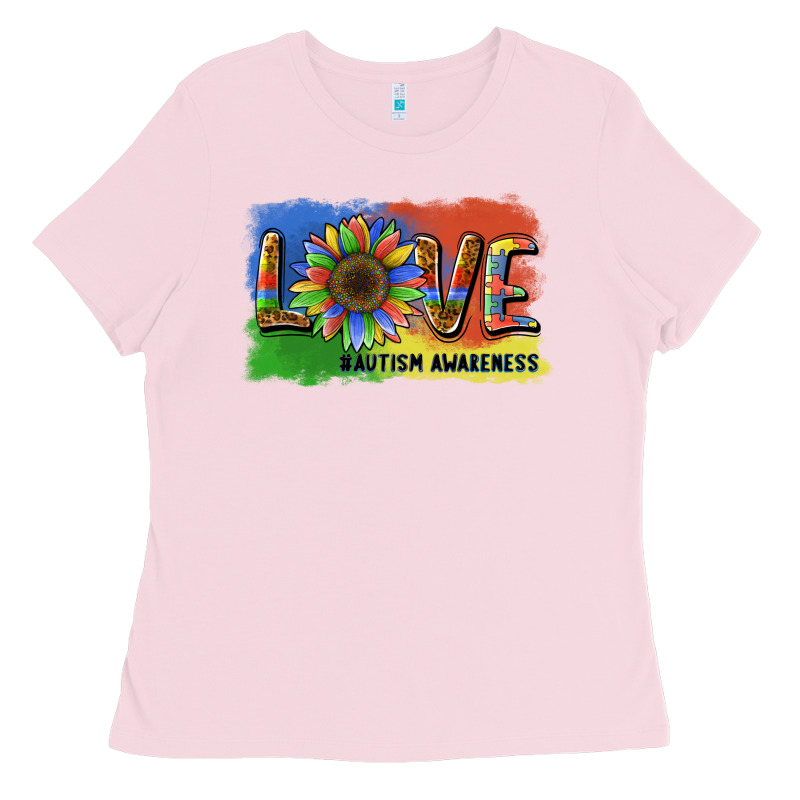 Sunflower Love Autism Awareness Ladies Tee by BarkalooDesign | Teevron
