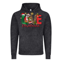 Vintage Black love christmas black santa Vintage Hoodie - MaliasSmallBusiness