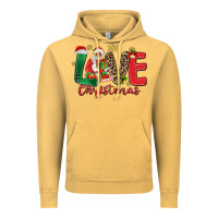 Vintage Mustard love christmas black santa Vintage Hoodie - MaliasSmallBusiness