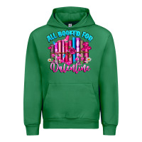 Emerald All Booked For Valentines Urban Hoodie - CowhideDigitalArt