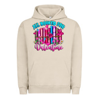 Pigment French Oak All Booked For Valentines Urban Hoodie - CowhideDigitalArt