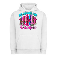 Pigment Lunar Rock All Booked For Valentines Urban Hoodie - CowhideDigitalArt