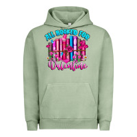 Pigment Oil Green All Booked For Valentines Urban Hoodie - CowhideDigitalArt
