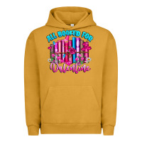 Pigment Peanut Butter All Booked For Valentines Urban Hoodie - CowhideDigitalArt