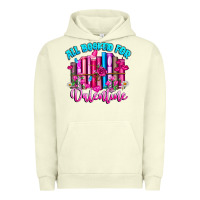 Pigment Pistachio All Booked For Valentines Urban Hoodie - CowhideDigitalArt