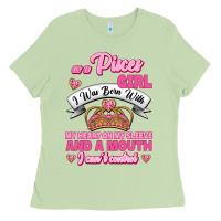 Matcha As A Pisces Girl I Was Born With My Heart On My Sleeve And A Mouth Ladies Tee - Jasminsmagicworld