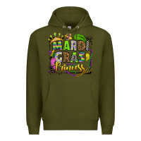 Army Green mardi gras princess Premium Hoodie - OliviaCreatesArt