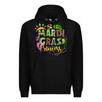 Black mardi gras princess Premium Hoodie - OliviaCreatesArt