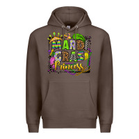 Coffee mardi gras princess Premium Hoodie - OliviaCreatesArt