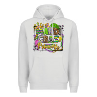 Dove Grey mardi gras princess Premium Hoodie - OliviaCreatesArt