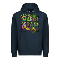 Navy mardi gras princess Premium Hoodie - OliviaCreatesArt
