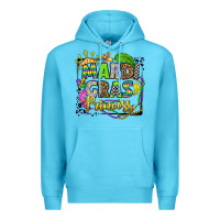 Ocean Blue mardi gras princess Premium Hoodie - OliviaCreatesArt
