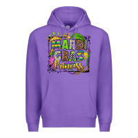 Purple mardi gras princess Premium Hoodie - OliviaCreatesArt