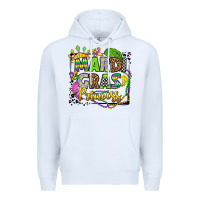 White mardi gras princess Premium Hoodie - OliviaCreatesArt