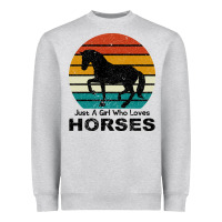 Just A Girl Who Loves Horses Heavyweight Sweatshirt | Teevron
