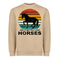 Mushroom Just A Girl Who Loves Horses Heavyweight Sweatshirt - Bettercallsaul