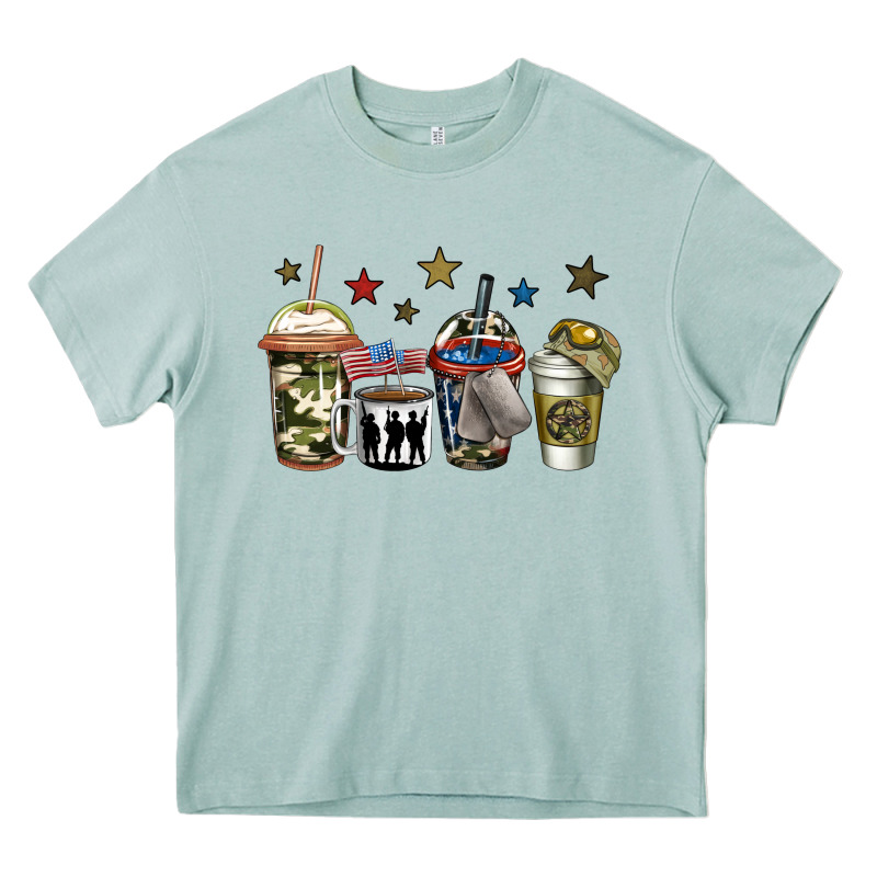 Army Coffee Heavy Core Tee by Jasminsmagicworld | Teevron