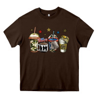 Chocolate Brown army coffee Heavy Core Tee - Jasminsmagicworld