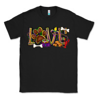 Black Mardi Gras love dog paw Classic Tee - BundleAndBundleShop