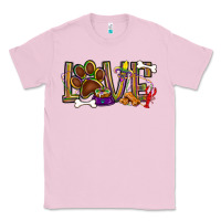 Bubblegum Pink Mardi Gras love dog paw Classic Tee - BundleAndBundleShop