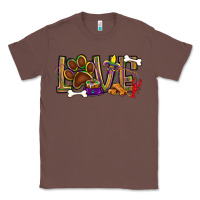 Chestnut Mardi Gras love dog paw Classic Tee - BundleAndBundleShop