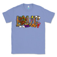Colony Blue Mardi Gras love dog paw Classic Tee - BundleAndBundleShop
