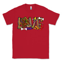 Red Mardi Gras love dog paw Classic Tee - BundleAndBundleShop